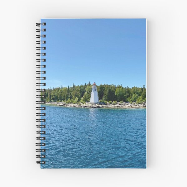 Item preview, Lighthouse Along a Rugged Island Shoreline designed and sold by ClarissaFlora.