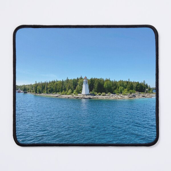 Item preview, Lighthouse Along a Rugged Island Shoreline designed and sold by ClarissaFlora.