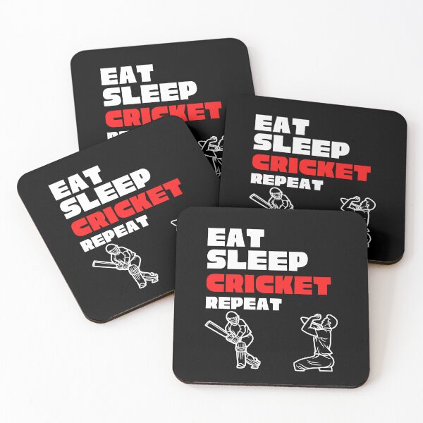 Item preview,  EAT SLEEP CRICKET REPEAT designed and sold by Affyboss6.