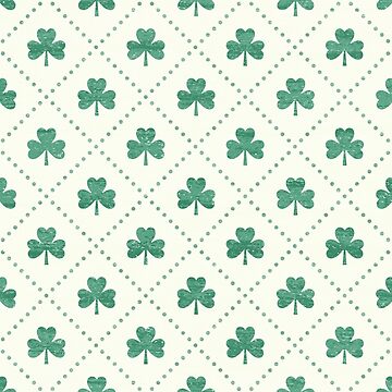 Artwork thumbnail, Shamrock On! - Cream Background by Daisy Beatrice