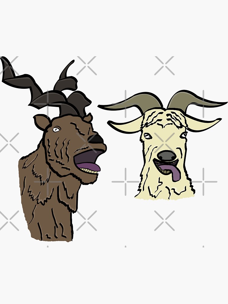 "The Goats" Sticker for Sale by Redbubble
