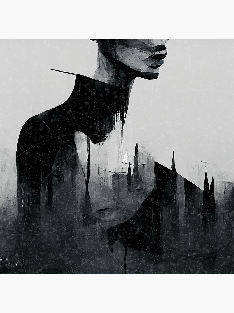 Dark Abstract Art Board Print for Sale by MissPanika Redbubble