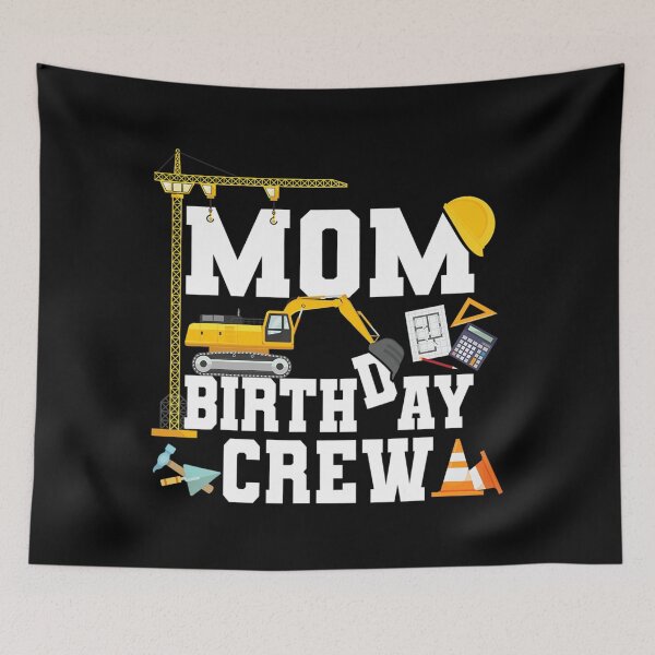 Item preview, Mom Birthday Crew Shirt Mother Construction Birthday Party designed and sold by definitediffere.