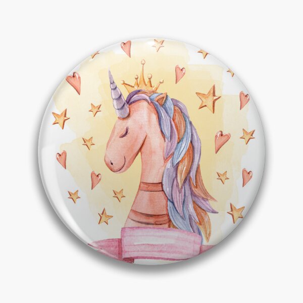 Item preview, Watercolor hand painted cute unicorn digital painting, repeat pattern designed and sold by tiana-geo.