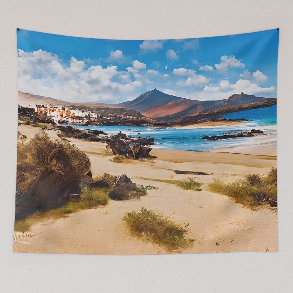 Item preview, Remote Sandy Beach in Spain designed and sold by fizzribbit.