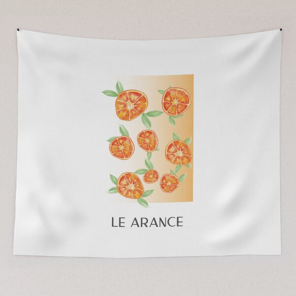 Item preview, Le Arance Bright Vibrant Oranges And Green Leaves designed and sold by CasaDiLavanda.