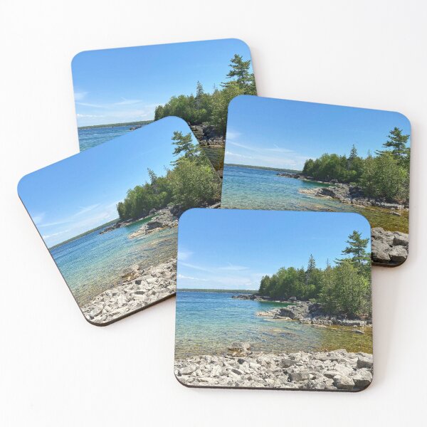 Item preview, Rocky Coastline Lake View designed and sold by ClarissaFlora.