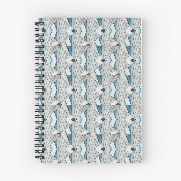 Item preview, Abstract XI Pattern with Blue, Rust, Greens Geometric Design designed and sold by tranquilbeach.