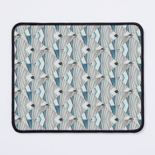 Item preview, Abstract XI Pattern with Blue, Rust, Greens Geometric Design designed and sold by tranquilbeach.