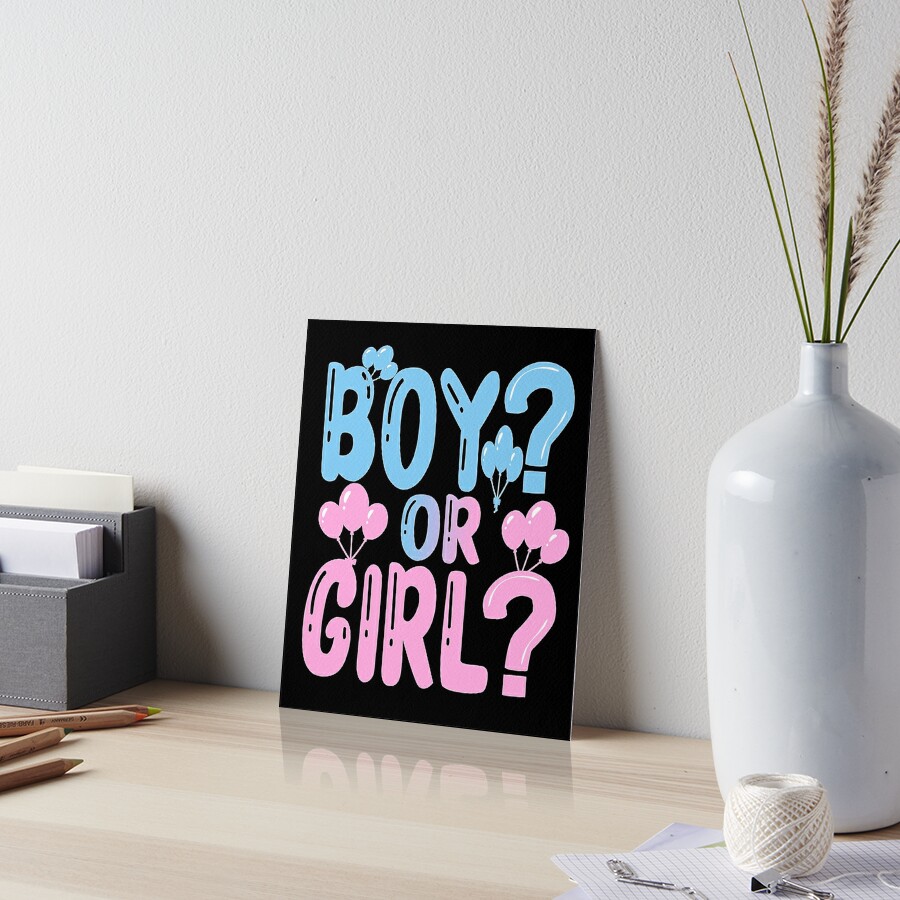 Pregnancy Gender Reveal Boy or Girl New Parents Party Poster for Sale by  STaYLi Smith (Abdelaziz Slimane)