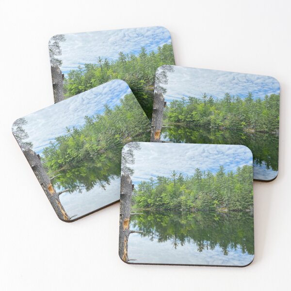 Item preview, Cloudy Forest Reflection on a Muskoka Lake` designed and sold by ClarissaFlora.
