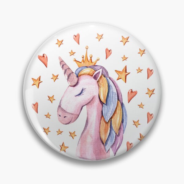 Item preview, Watercolor hand painted cute unicorn digital painting, repeat pattern designed and sold by tiana-geo.