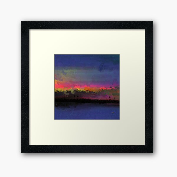 Aperçu de l'œuvre coloré, résumé, été, tropical, plage, nature, coucher soleil, peinture créée et vendue par Art by  Gordan P. Junior.