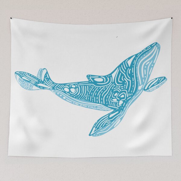 Item preview, Abstract Decorated Whale Design designed and sold by antevasinart.