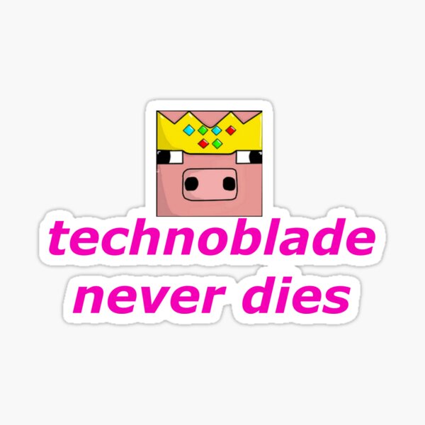 Technoblade Merch Techno Blade Logo Sticker for Sale by SamibShop