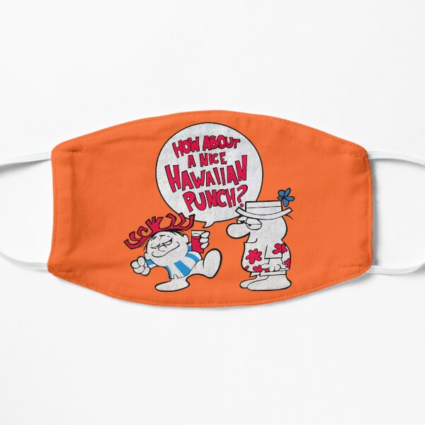 Classic 60s Hawaiian Punch Mascots "Punchy" and "Oaf" with "How about a nice Hawaiian Punch?" Flat Mask