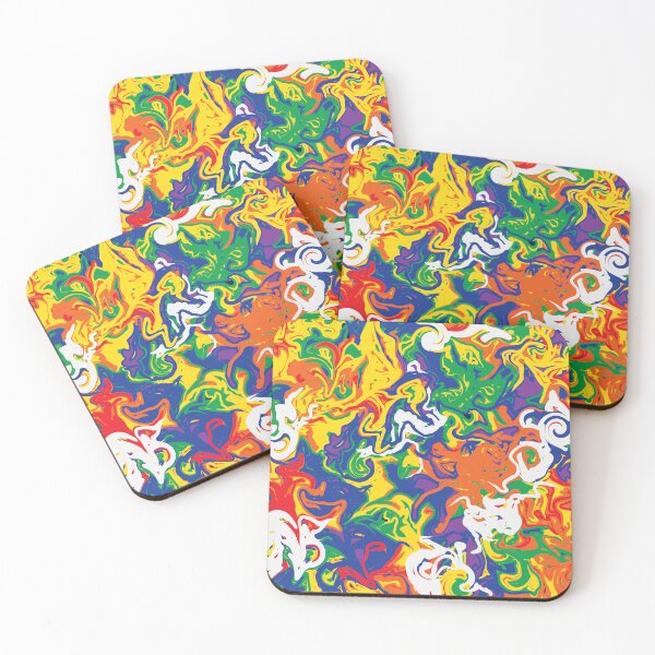 Item preview, Fluid Art, Pouring art design, spring colors, Abstract, liquid art designed and sold by Thilaniz.