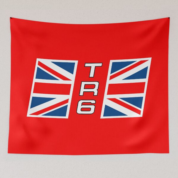 Item preview, Triumph TR6 Rear Wing Decal with Union Jack designed and sold by CellularSong.