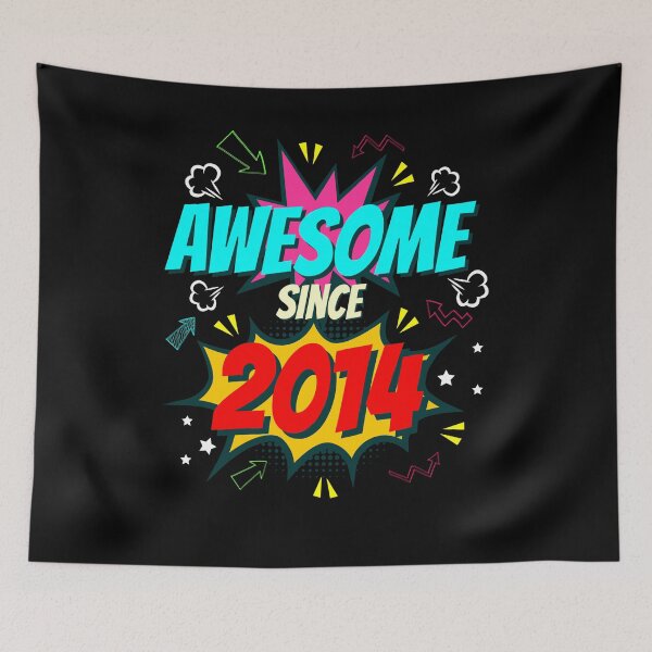 Item preview, Awesome Since 2014 Comic Style 8th Birthday designed and sold by Ibu83.