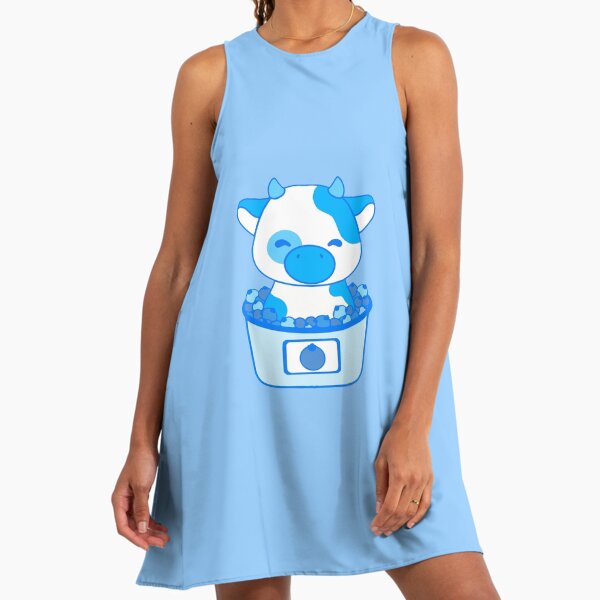 Blue Cow Dresses for Sale | Redbubble