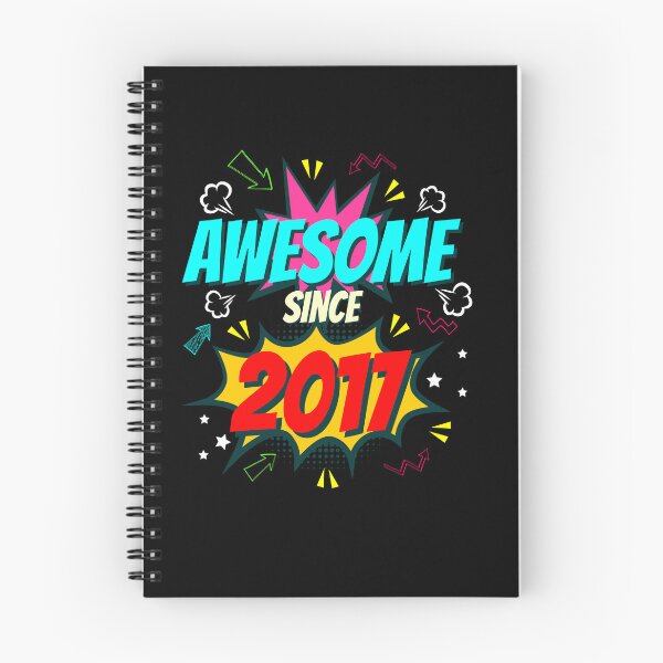 Item preview, Awesome Since 2017 Comic Style 5th Birthday designed and sold by Ibu83.