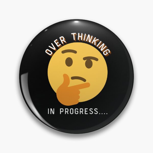 Item preview, Overthinking In Progress Emoji designed and sold by two7designs.