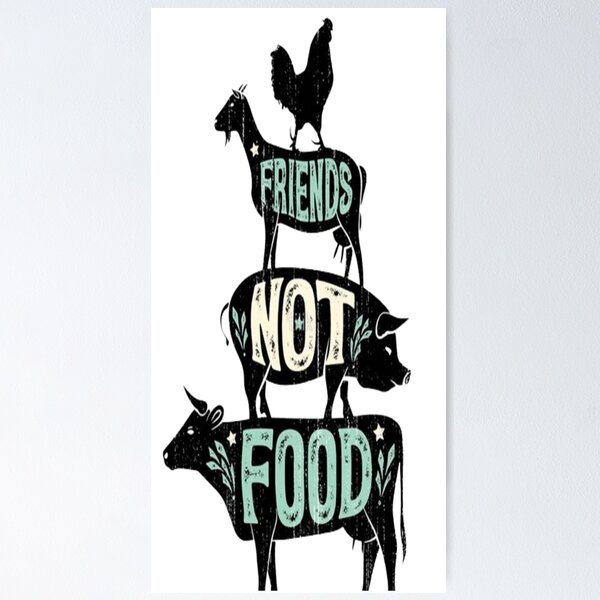 Item preview, Amigos veganos NO comida designed and sold by 2022Vision.