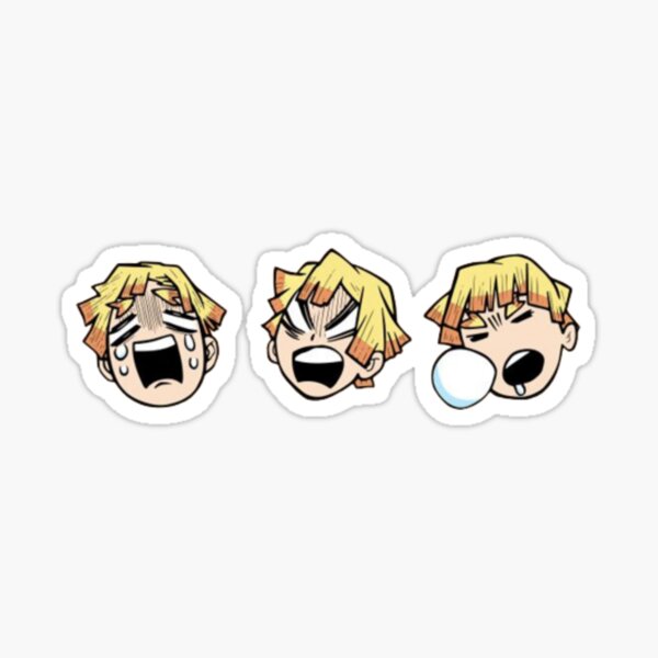 Tanjiro Kamado Head on Red Fire Sticker - Anime PNG Sticker