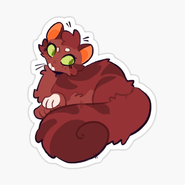 Ashfur Sticker for Sale by ClownCryptids