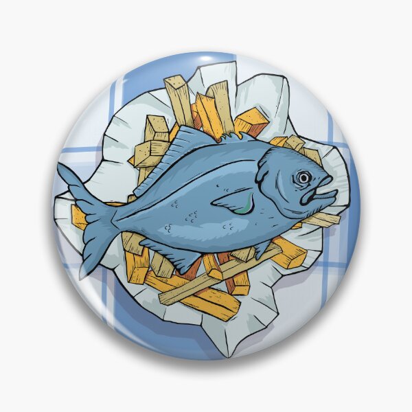 Item preview, Fish ‘n’ Chips designed and sold by BumbleBearArtUK.