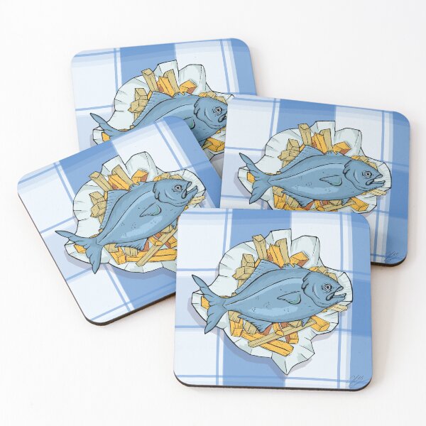 Item preview, Fish ‘n’ Chips designed and sold by BumbleBearArtUK.