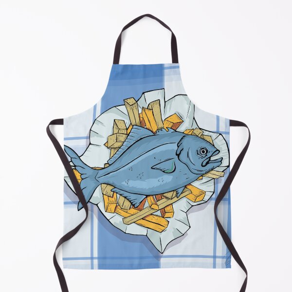 Item preview, Fish ‘n’ Chips designed and sold by BumbleBearArtUK.