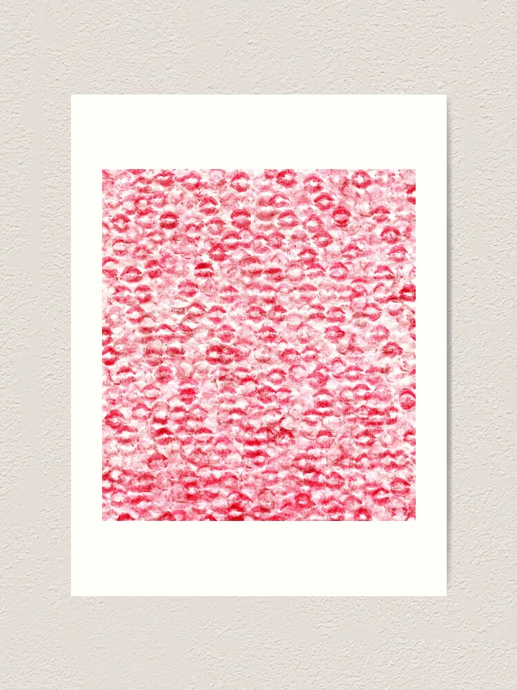 “Kiss Wall Texture” Art Print for Sale by asatisfiedgoat | Redbubble