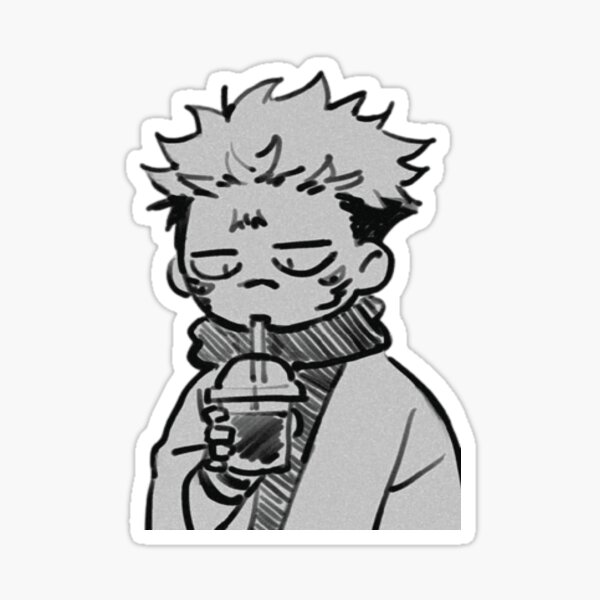 "anime boy" Sticker for Sale by QALIFAl Redbubble