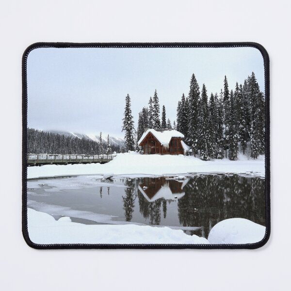 Item preview, Pretty Winter Cabin by a Lake designed and sold by ClarissaFlora.