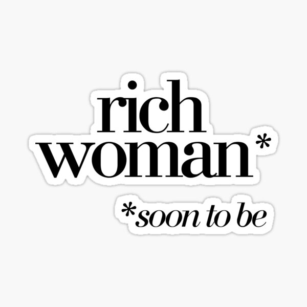 rich-woman-soon-to-be-lettering-sticker-for-sale-by-mws-studio