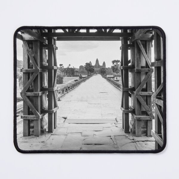 Item preview, Boring black and white Angkor Wat designed and sold by RezieMart.