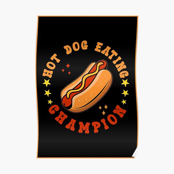 Hot Dog Eating Champion Funny Present For Sausage Hot Dog Lover