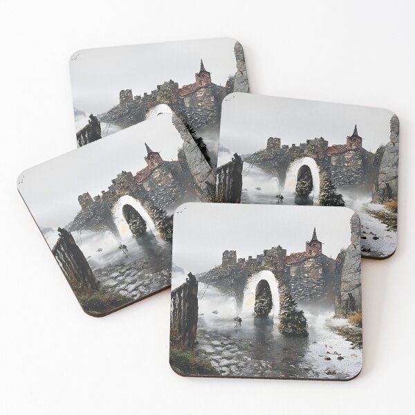 Item preview, Cobblestone Bridge at medieval castle designed and sold by fizzribbit.
