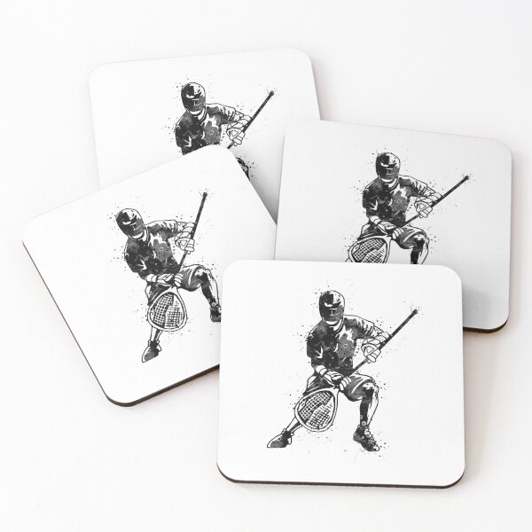 Item preview, Boy Lacrosse Player Black and White Silhouette designed and sold by LotusGifts.