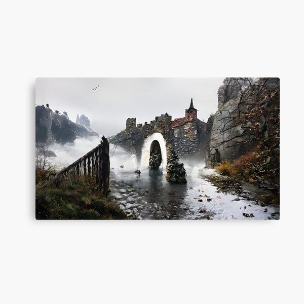 Item preview, Cobblestone Bridge at medieval castle designed and sold by fizzribbit.