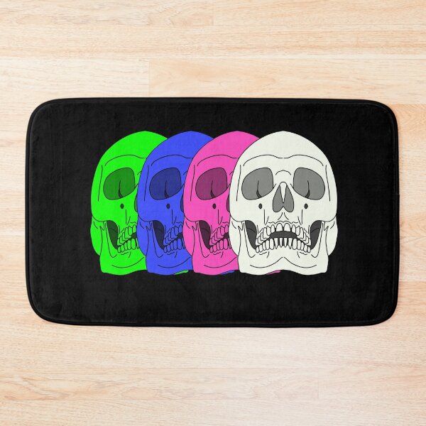 Item preview, Retro Color Repeating Skulls designed and sold by Goose Motors.