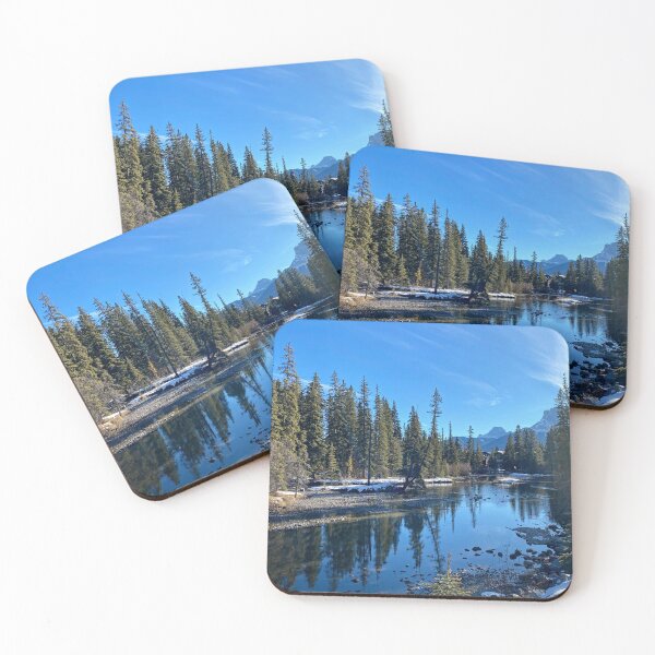 Item preview, Winter Rocky Mountains in Canmore designed and sold by ClarissaFlora.
