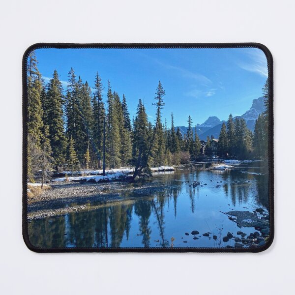 Item preview, Winter Rocky Mountains in Canmore designed and sold by ClarissaFlora.