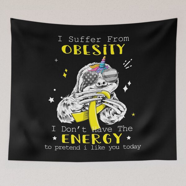 Item preview, Funny Sloth I Suffer From Obesity designed and sold by Kohend.
