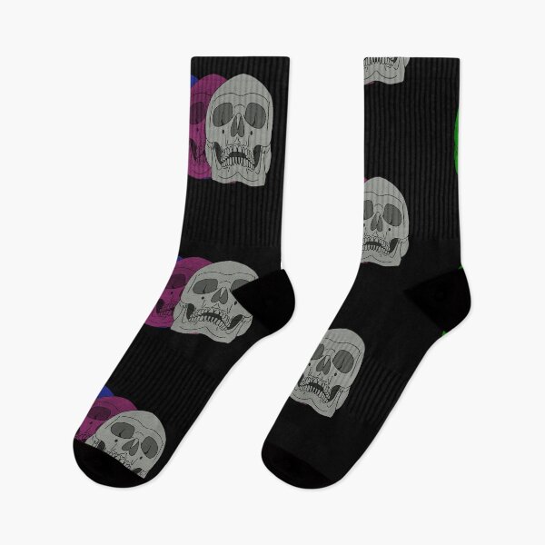 Item preview, Retro Faded Color Newsprint Skulls designed and sold by Goose Motors.
