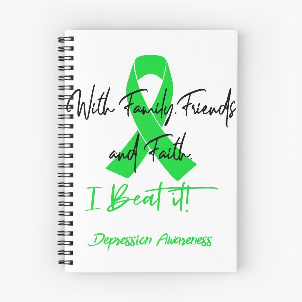 Item preview, Depression Warrior - With Family, Friends, and Faith - I BEAT IT! designed and sold by Robbsyn.