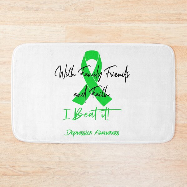 Item preview, Depression Warrior - With Family, Friends, and Faith - I BEAT IT! designed and sold by Robbsyn.