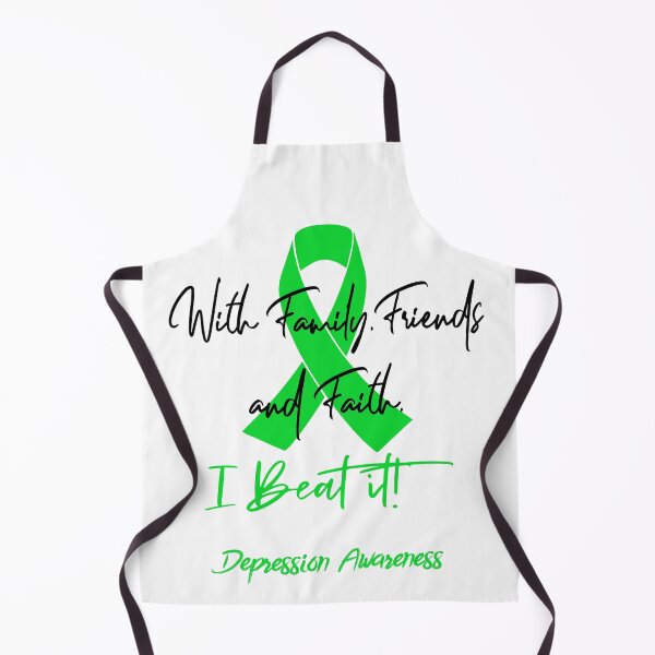 Item preview, Depression Warrior - With Family, Friends, and Faith - I BEAT IT! designed and sold by Robbsyn.