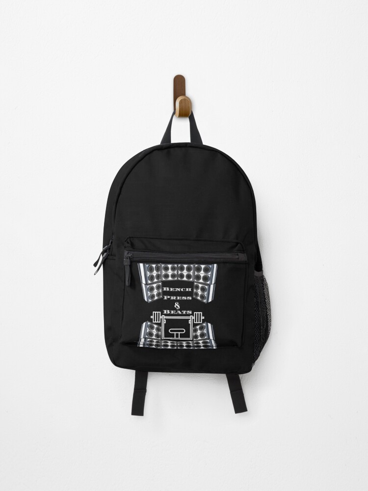 Thumbnail 1 of 3, Backpack, Bench Press And Beats designed and sold by RiseSetOnline.